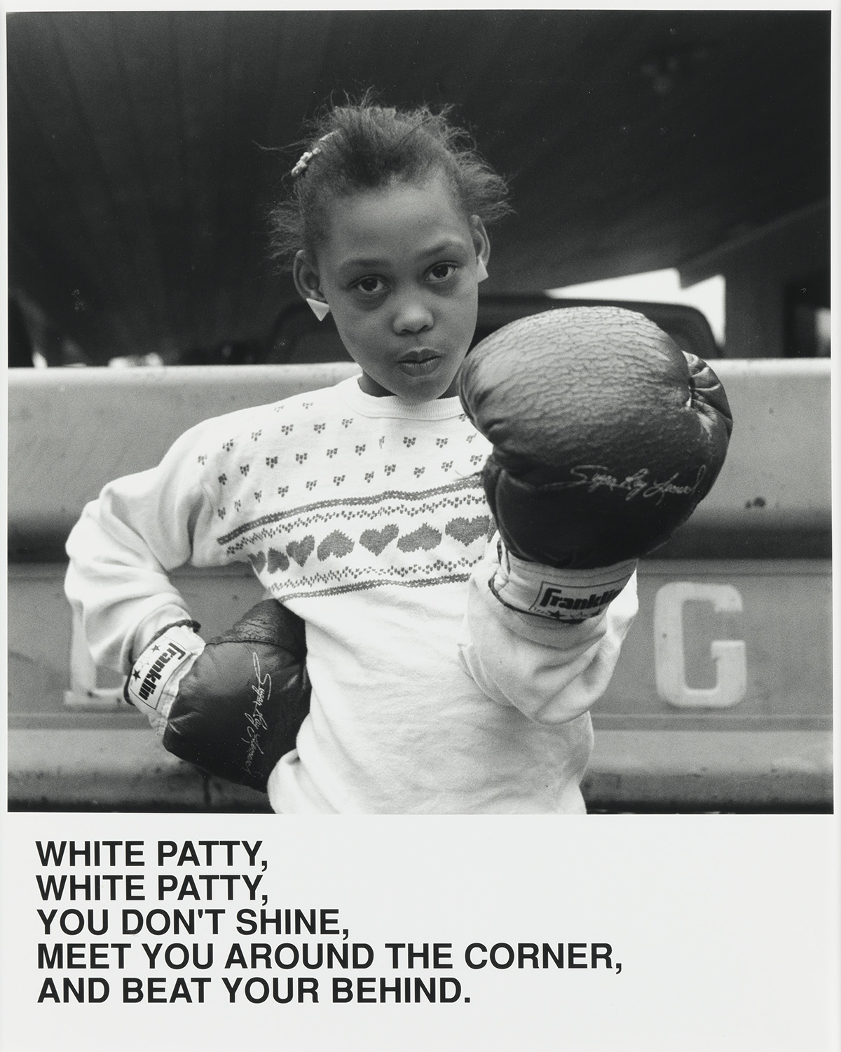 CARRIE MAE WEEMS (1953 -  ) White Patty, White Patty, You Dont Shine, Meet You Around the Corner, And Beat Your Behind.